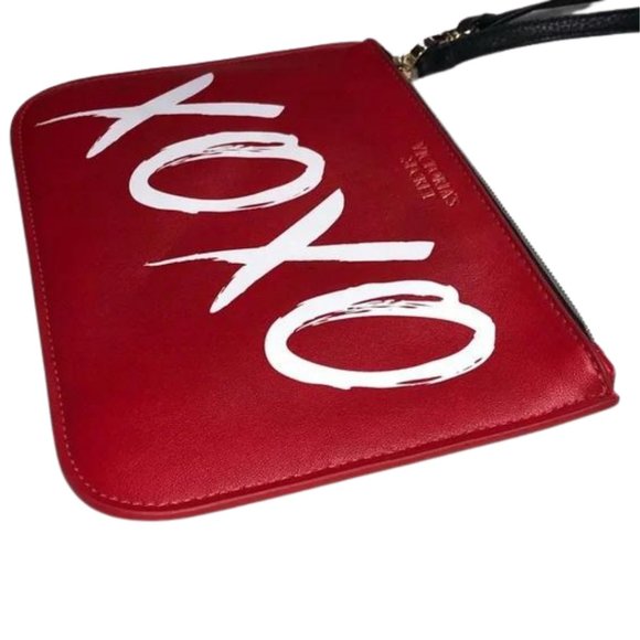 Victoria's Secret Red XOXO Zippered Wristlet - Picture 3 of 7
